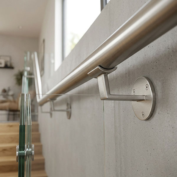 Pircher Supporto per Corrimano Quadro Alluminio MM55X35 - PIRCHER OBERLAND - Immagine 3